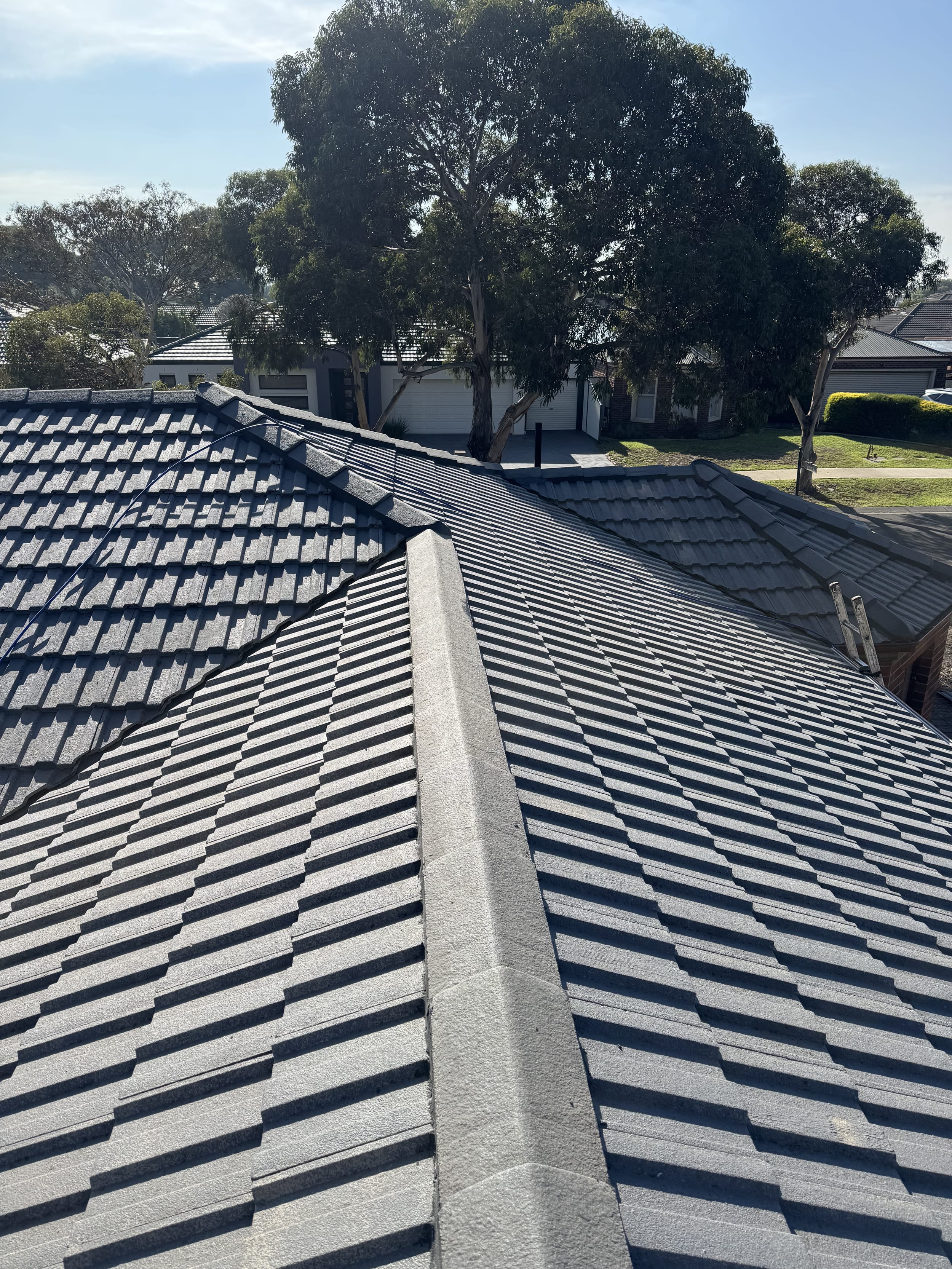 restored concrete tile roof melbourne
