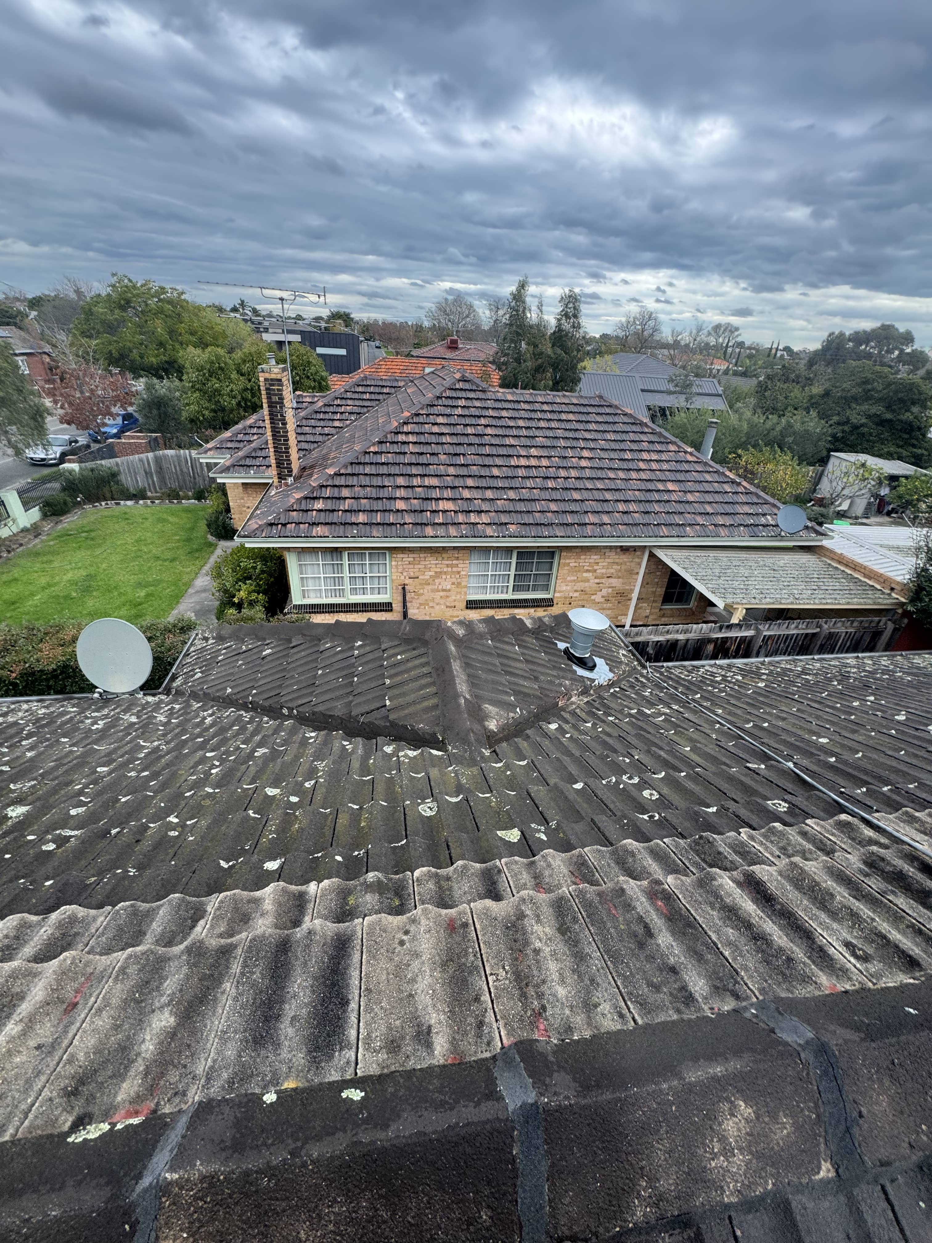 repainted concrete tile roof melbourne