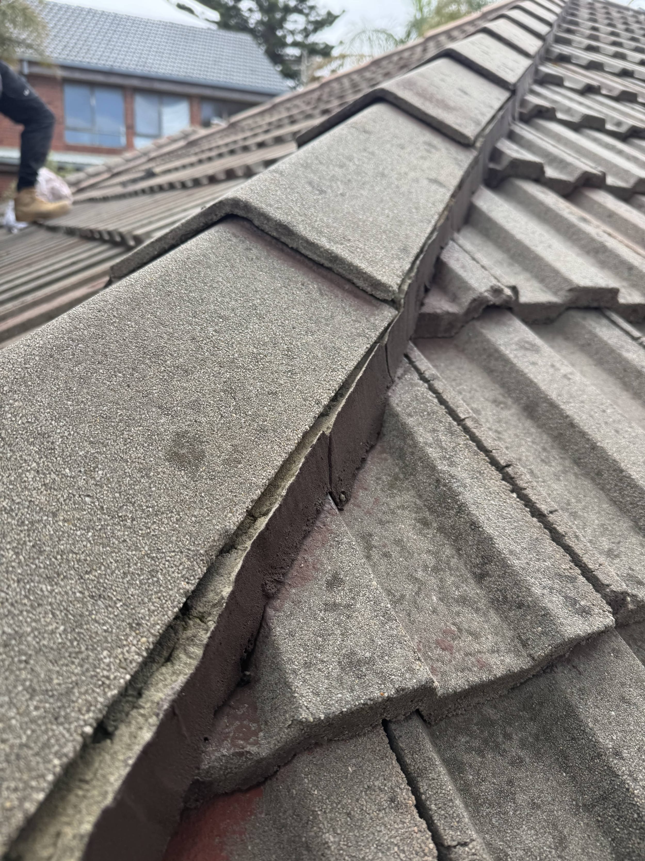 cracked concrete roof tile repair melbourne