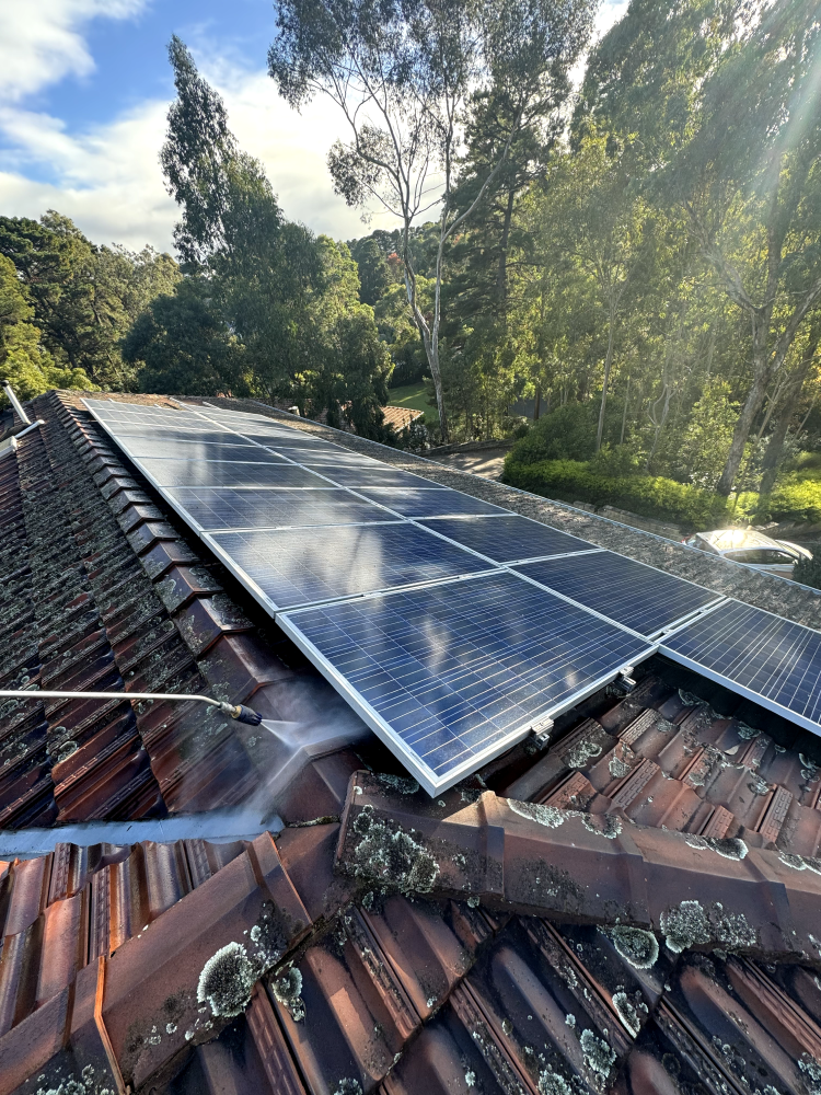 solar panel needing cleaning services in melbourne CBD