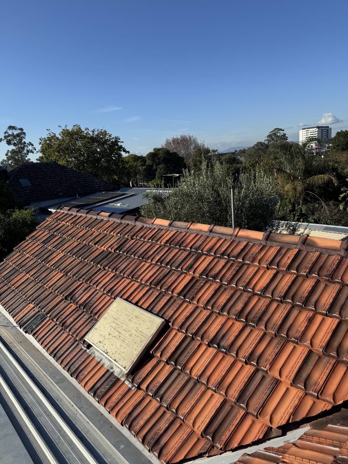 restored terracotta tile roof melbourne